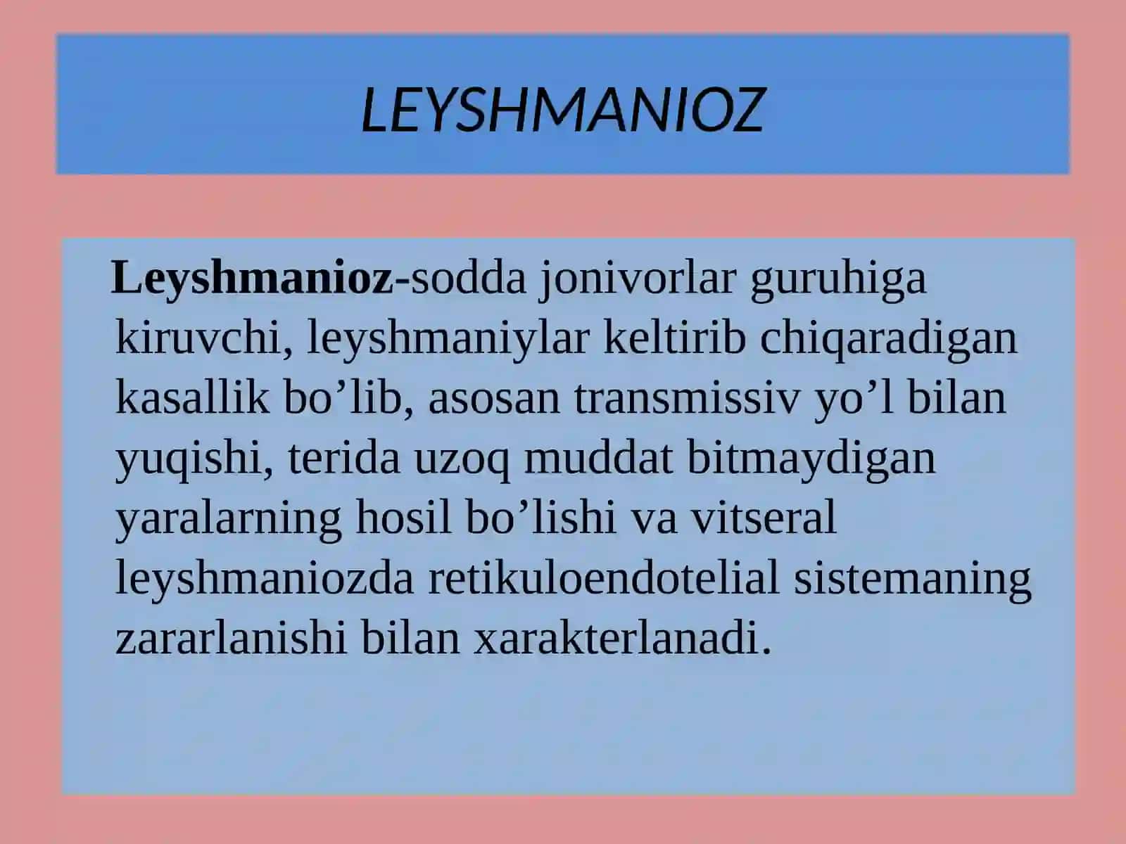 TERI LEYSHMANIOZI 2