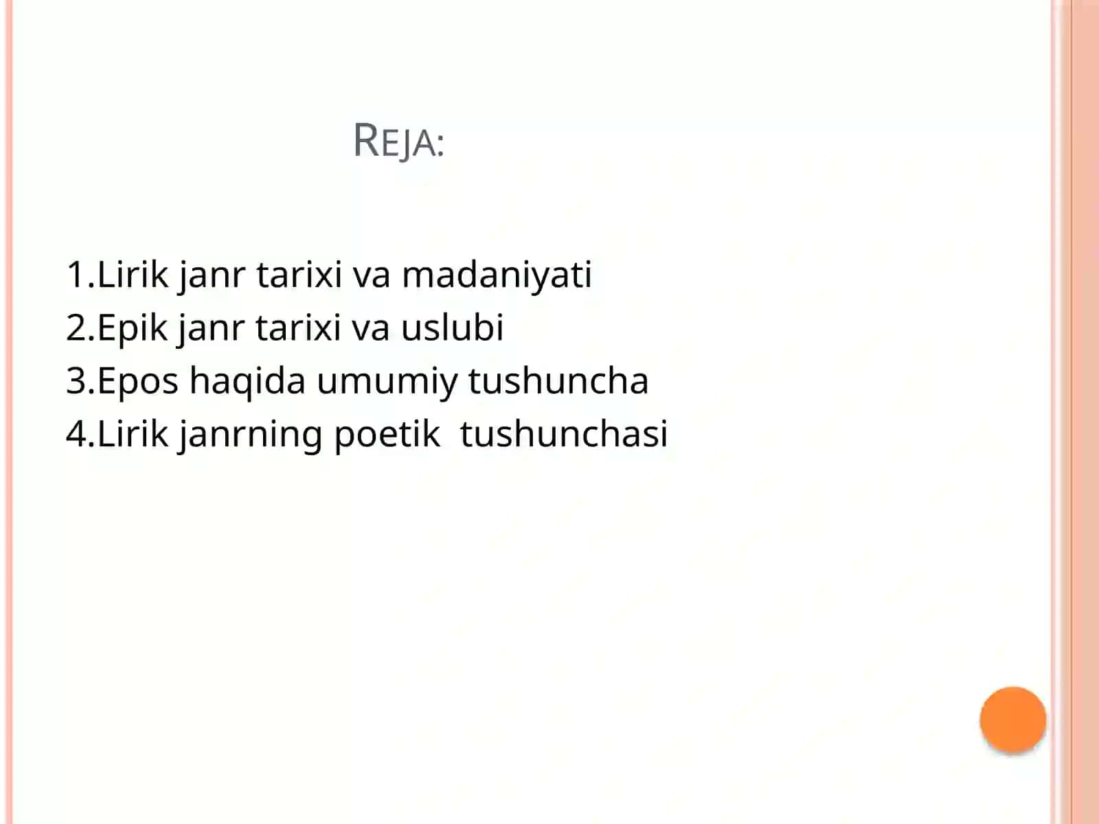 Epos  va epik  janrlar.Lirika va lirik janrlar, Lirika  lirik va  liro- epik  janrlar. 2
