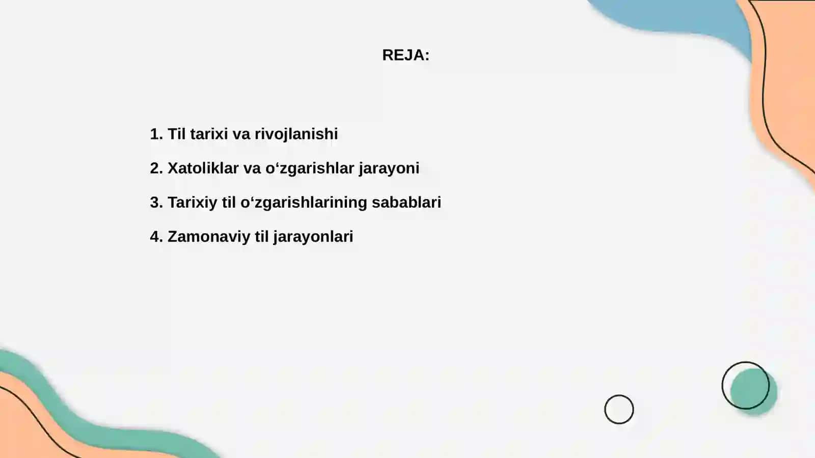 Til taraqqiyoti va til oʻzgarishlari - tarixiy va zamonaviy jarayonlar 2