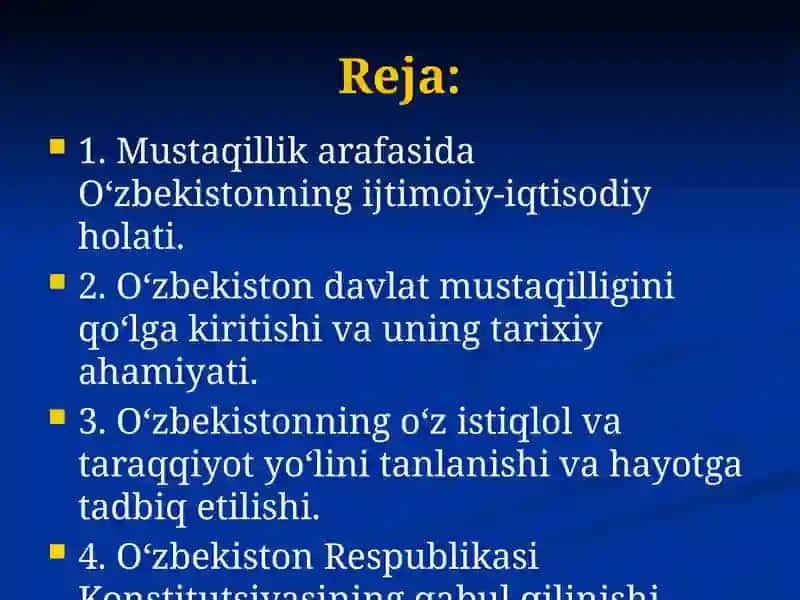 OʻZBEKISTONNING ENG YANGI TARIXI 2