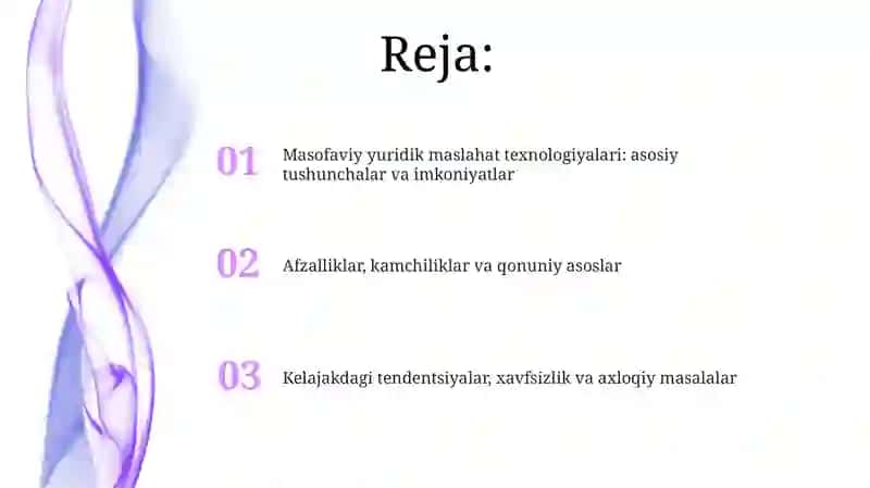 Masofaviy huquqiy maslahat berish texnologiyalari 2