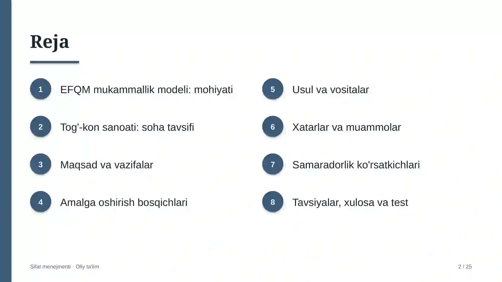 tog' kon sanoatida efqm mukammallik modelini qo'llash 6562 2
