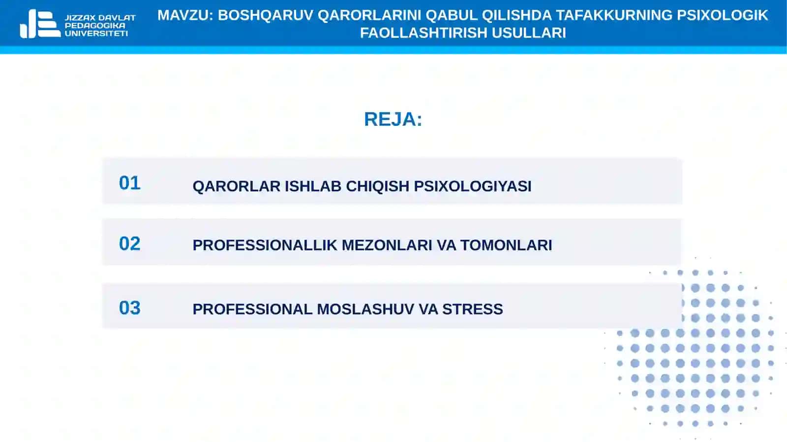 8-mavzu. Boshqaruv qarorlarini qabul qilishda tafakkurning psixologik faollashtirish usullari 2