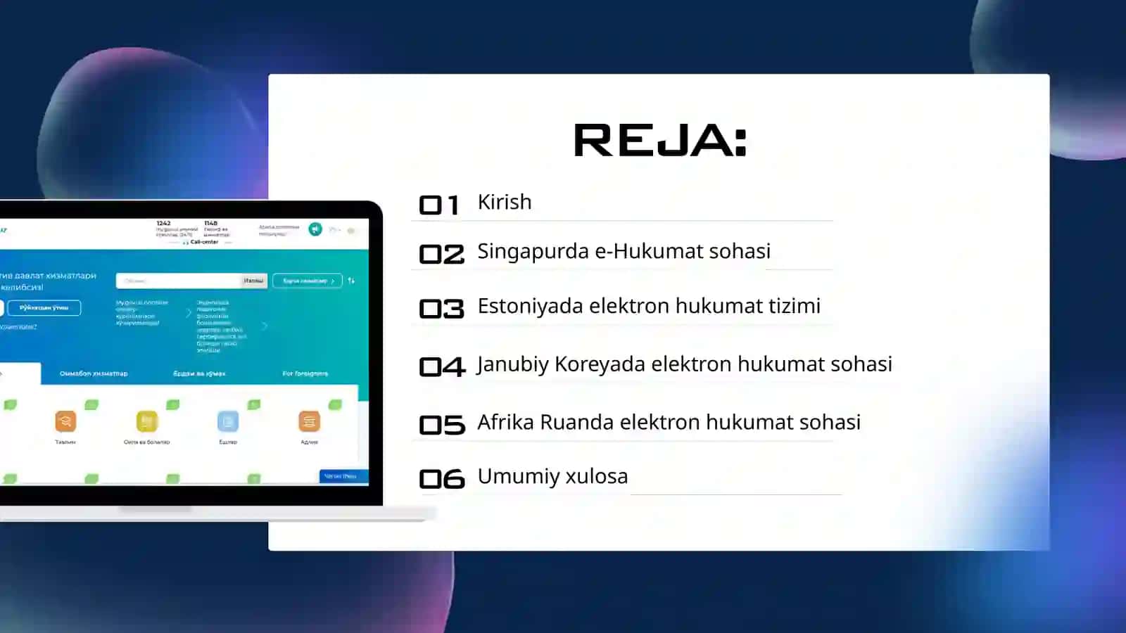 Elektron Hukumatni joriy etishning jahon tahribasi 2