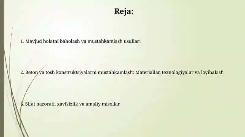 Temir-beton va tosh konstruksiyalarni kuchaytirishni loyihalash 2