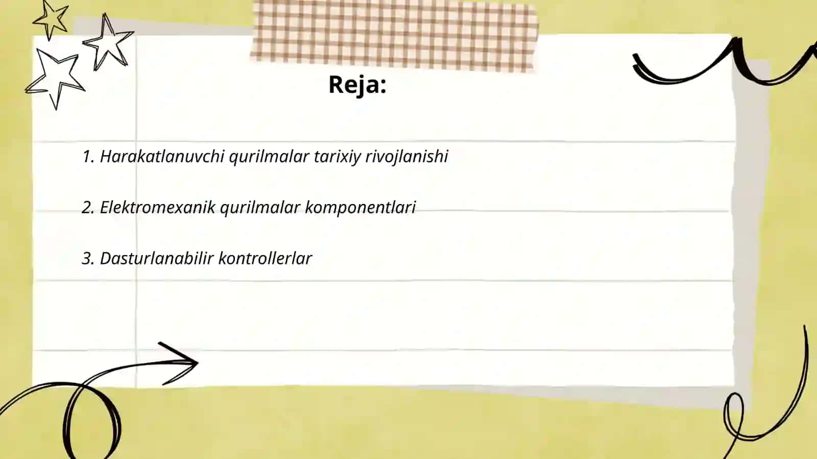 Elektromexanik qurilmalar komponentlari 2