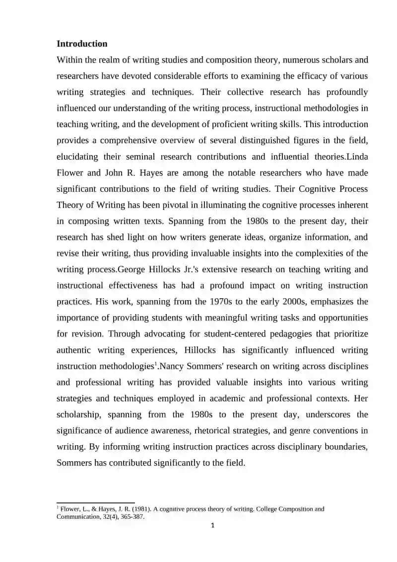 Analyze the effectiveness of various writing strategies and techniques 2