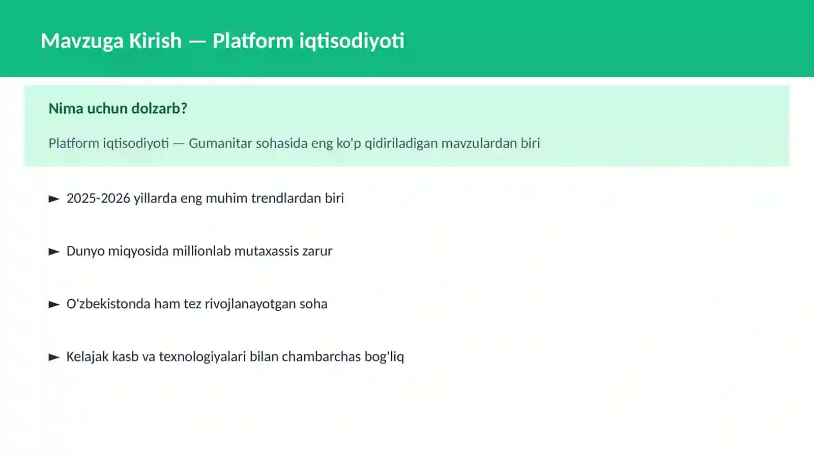 Platform iqtisodiyoti 2