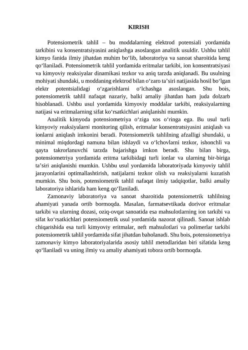 Potensiometrik tahlil 2