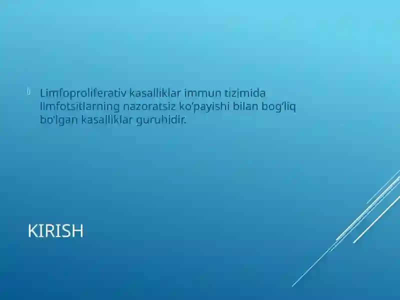 Limfoproliferativ kasalliklar 2