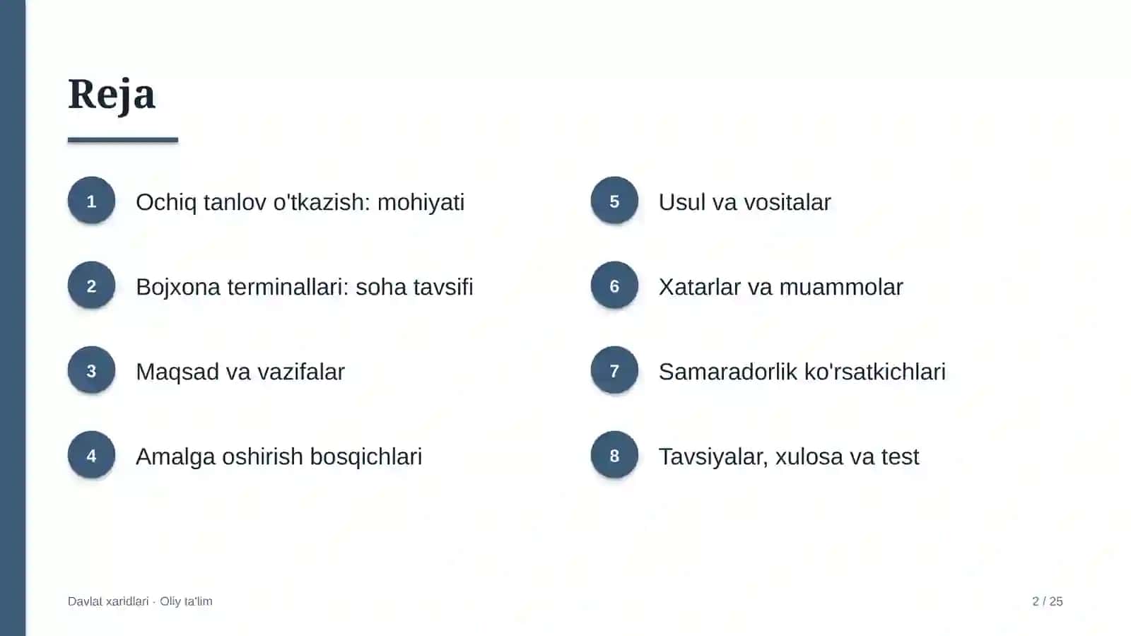 bojxona terminallarida ochiq tanlov o'tkazish 5830 2