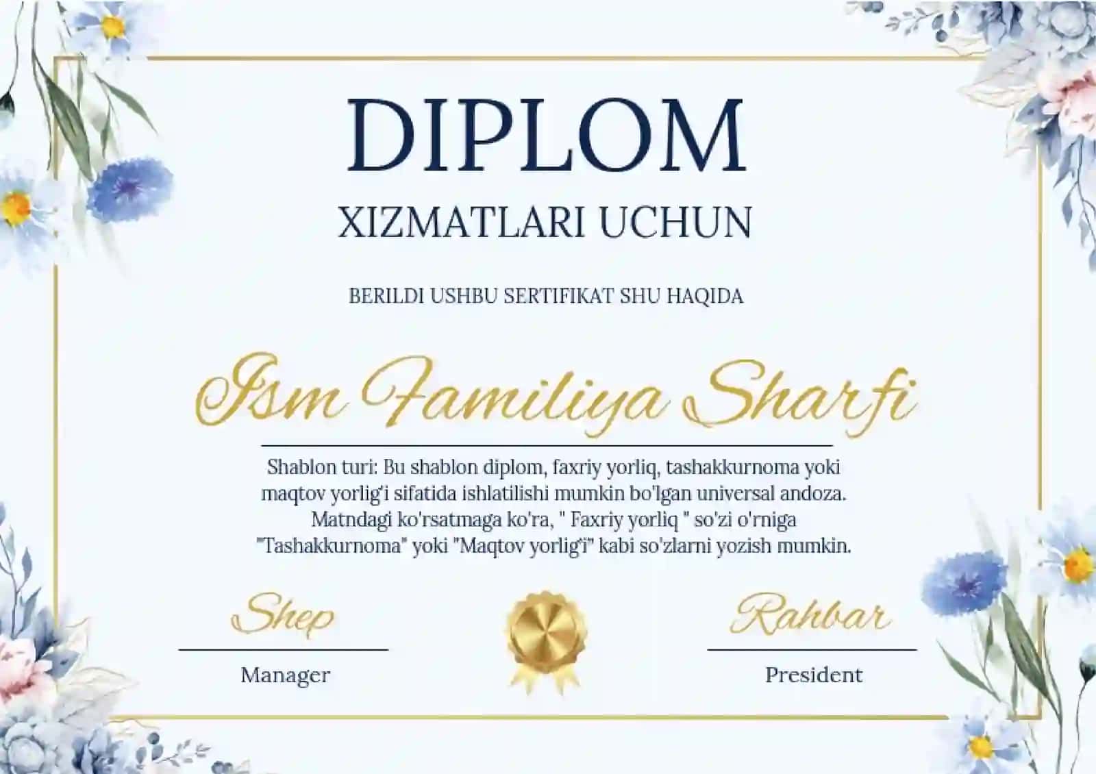 Diplom Sertifikat 2