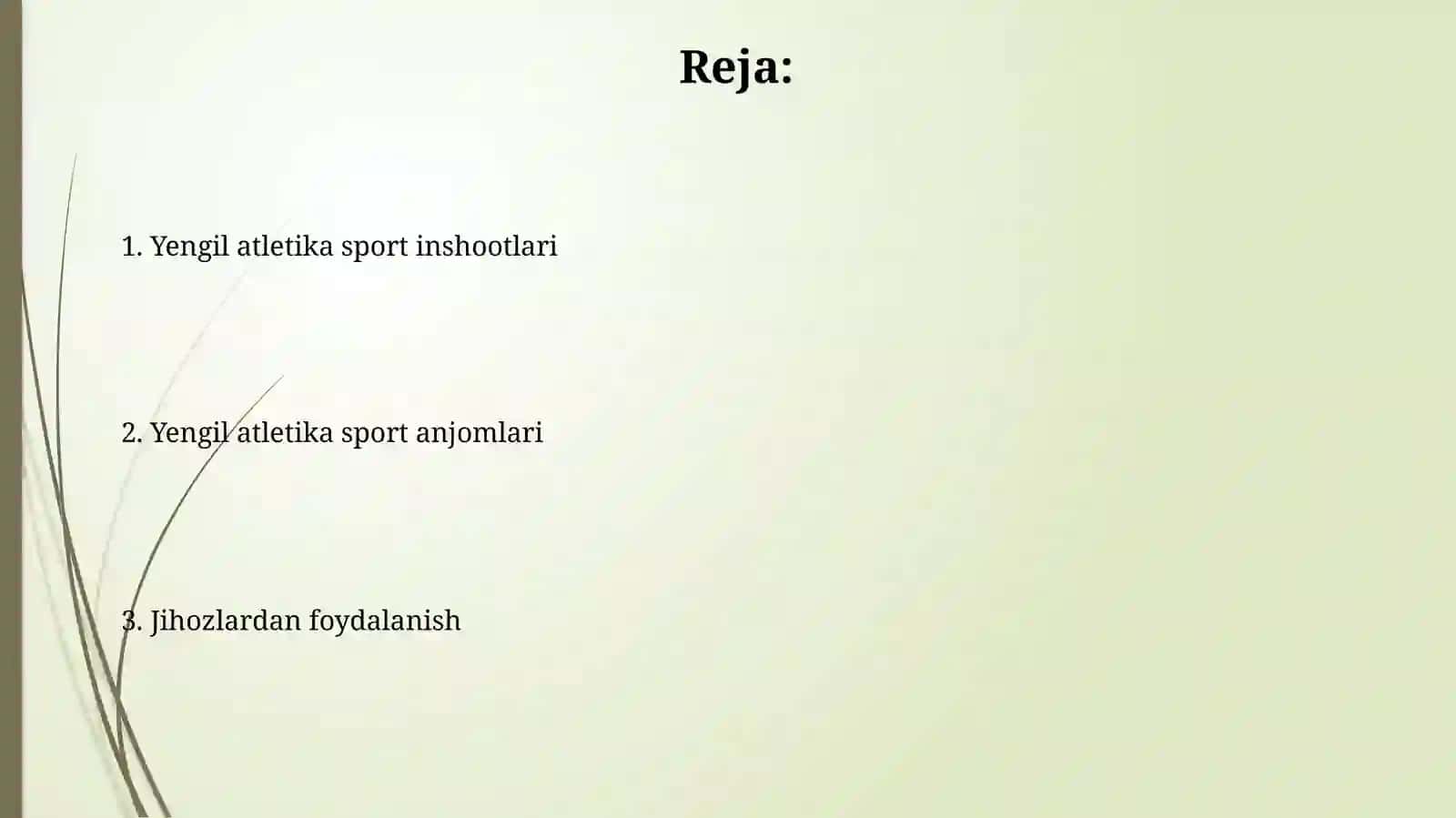 Yengil atletika bo'yicha sport inshoatlari, jihozlari va ularni ishlatish 2