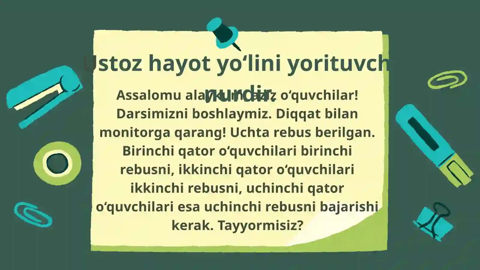 KELAJAK SOATI 5-MAVZU 2