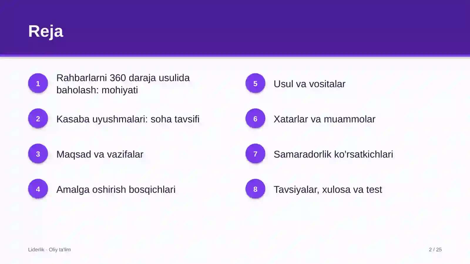 Kasaba uyushmalarida rahbarlarni 360 daraja usulida baholash 2