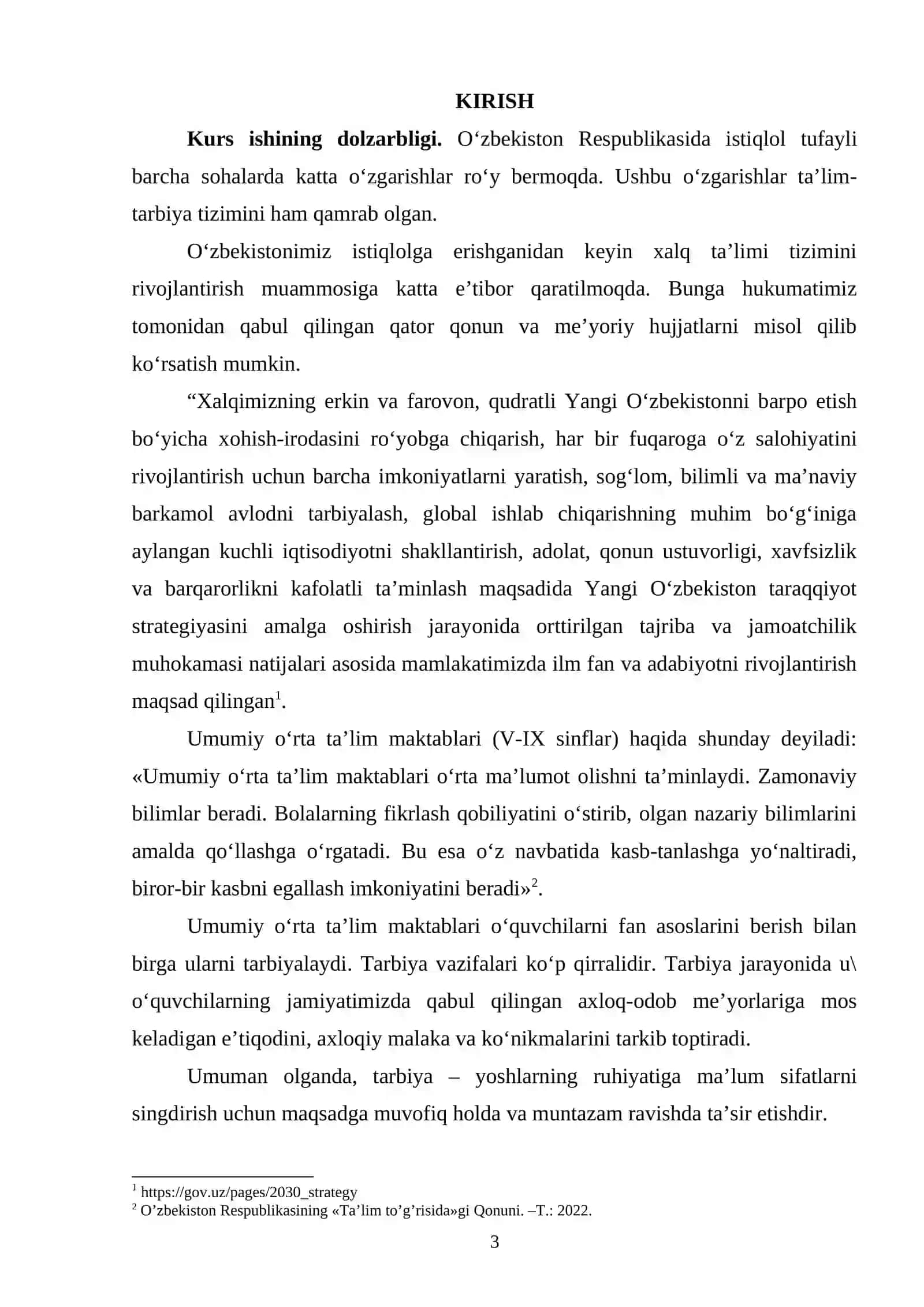 ADABIYOTDAN SINFDAN TASHQARI MASHG‘ULOTLARNI TASHKIL ETISH VA O‘TKAZISH METODIKASI 2