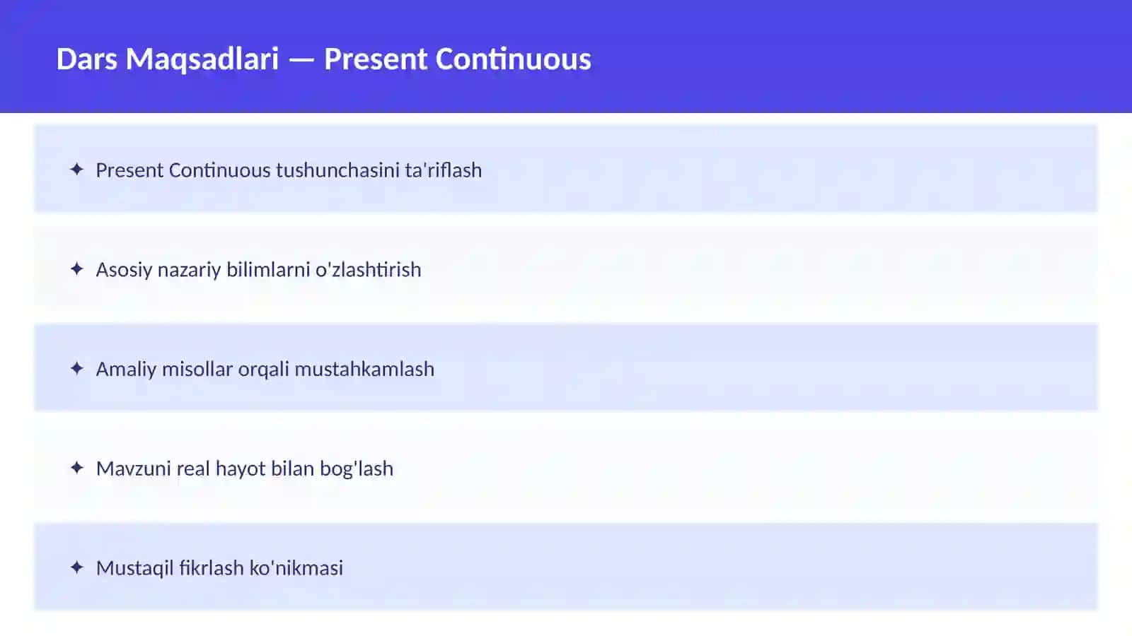Present Simple 2