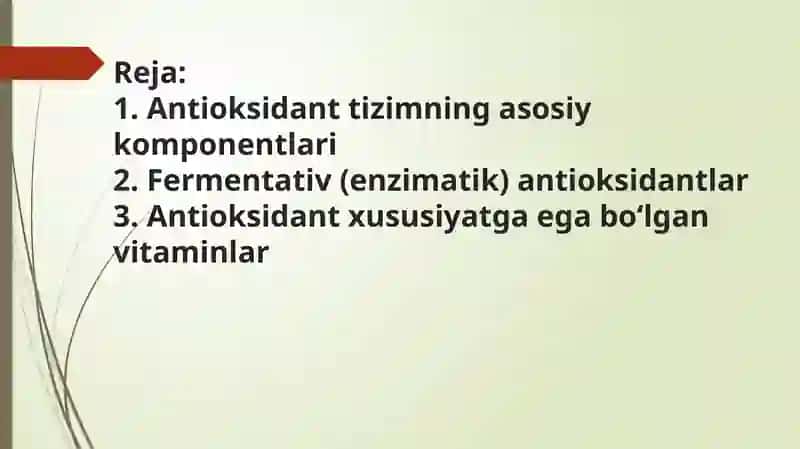 ORGANIZMDAGI ANTIOKSIDANT TIZIM ANTIOKSIDANT XUSUSIYATGA EGA BOʻLGAN VITAMINLAR 2