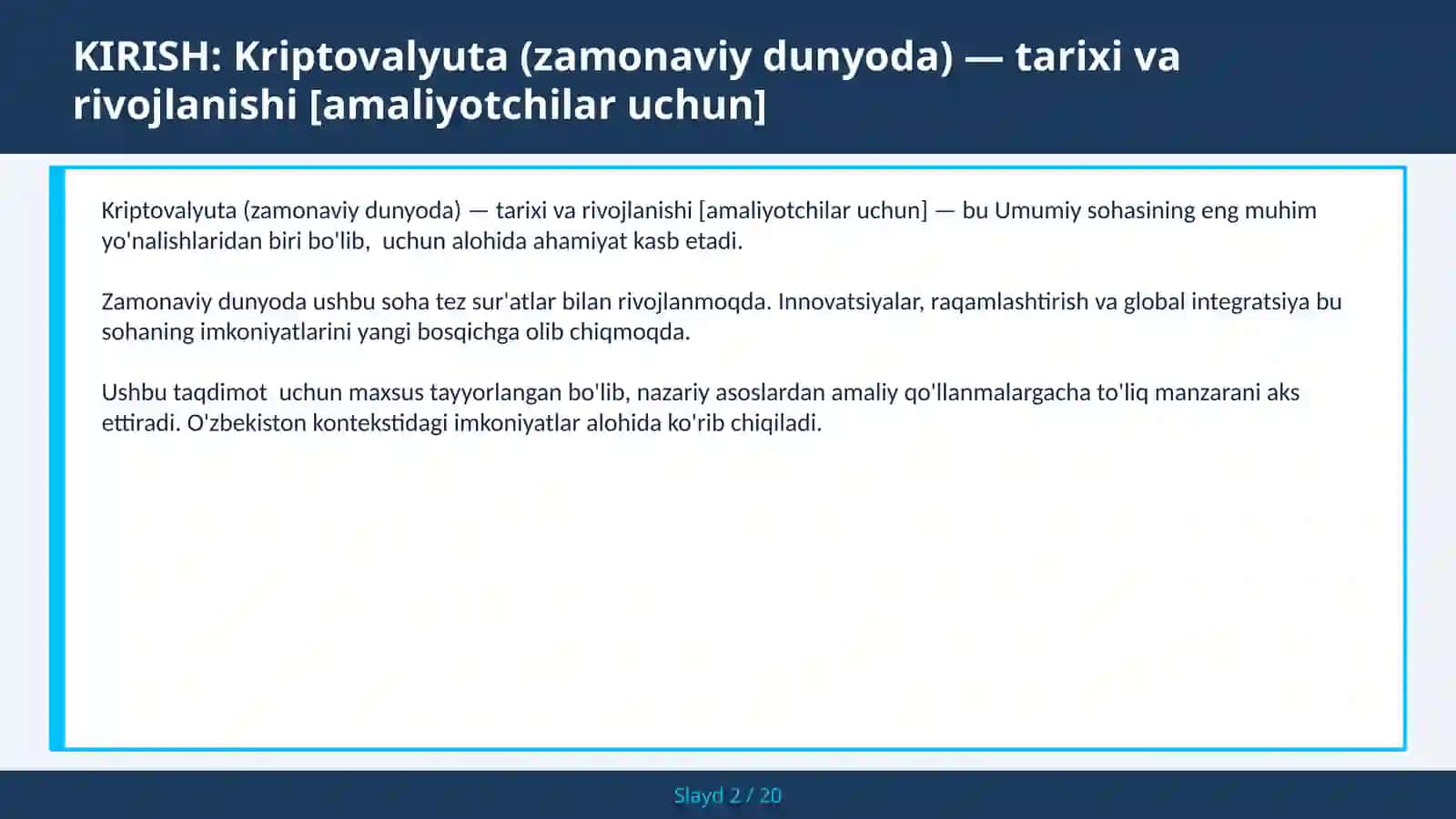 Kriptovalyuta (zamonaviy dunyoda) — tarixi va rivojlanishi [amaliyotchilar uchun] 2