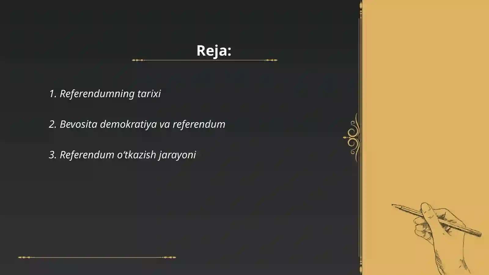 Referendum bevosita demokratiya shakli Ròziqulova Komila 2