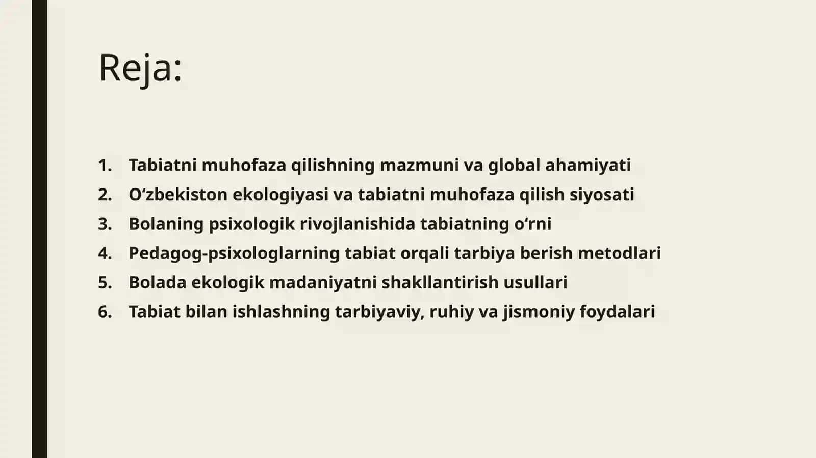 Tabiatni muhofaza qilishning Pedagog-Psixologik ahamiyati 2