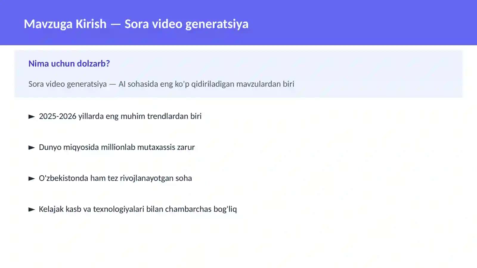 Sora video generatsiya 2