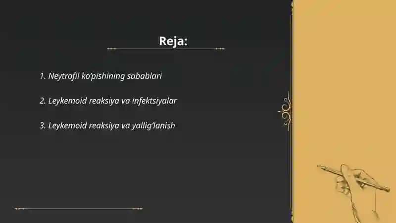 Neytrofil turdagi leykemoid reaksiya labarator diagnostikasi 2