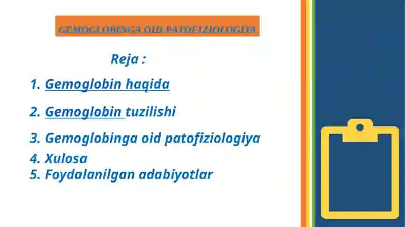 GЕMОGLОBIN HAQIDA MA'LUMOT 2