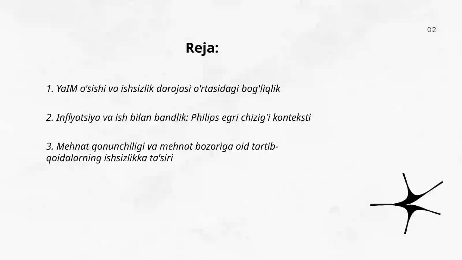 Ishsizlikdarajasitag'iqtisodiyomillarniO'rganish 2
