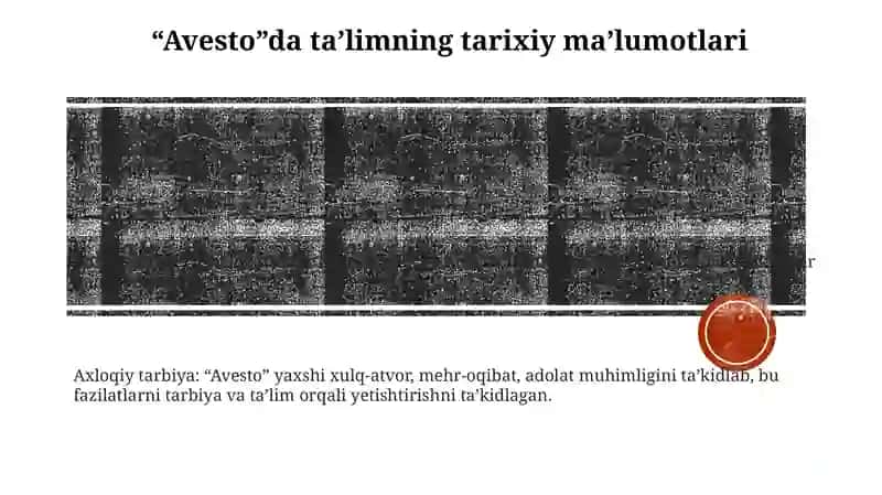 Avestoda Talim TarbiyagaOidFikrlar 2