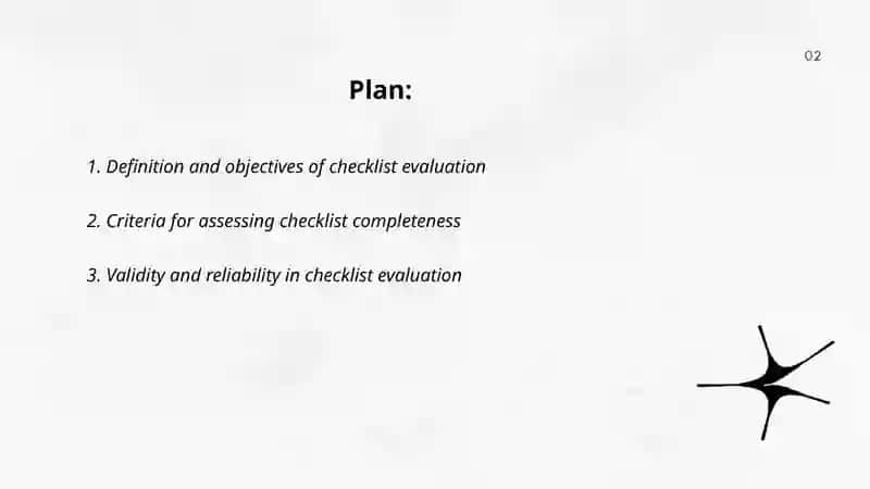 Checklist Evaluation 2