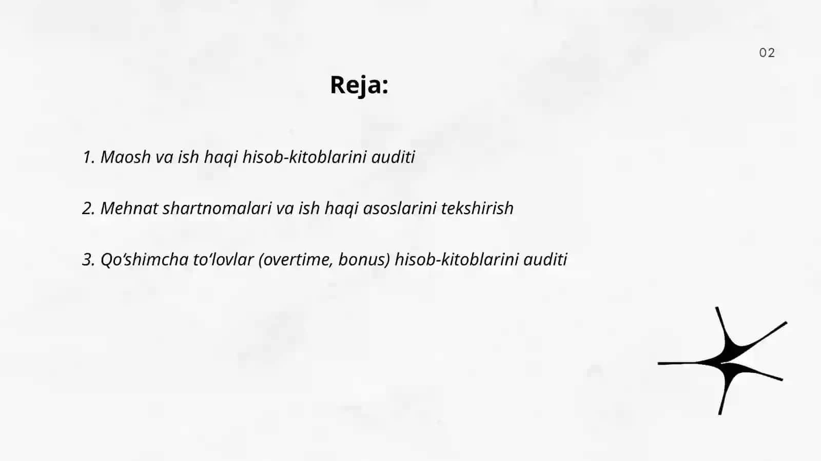 Xodimlar bilan hisob-kitoblar auditi 2