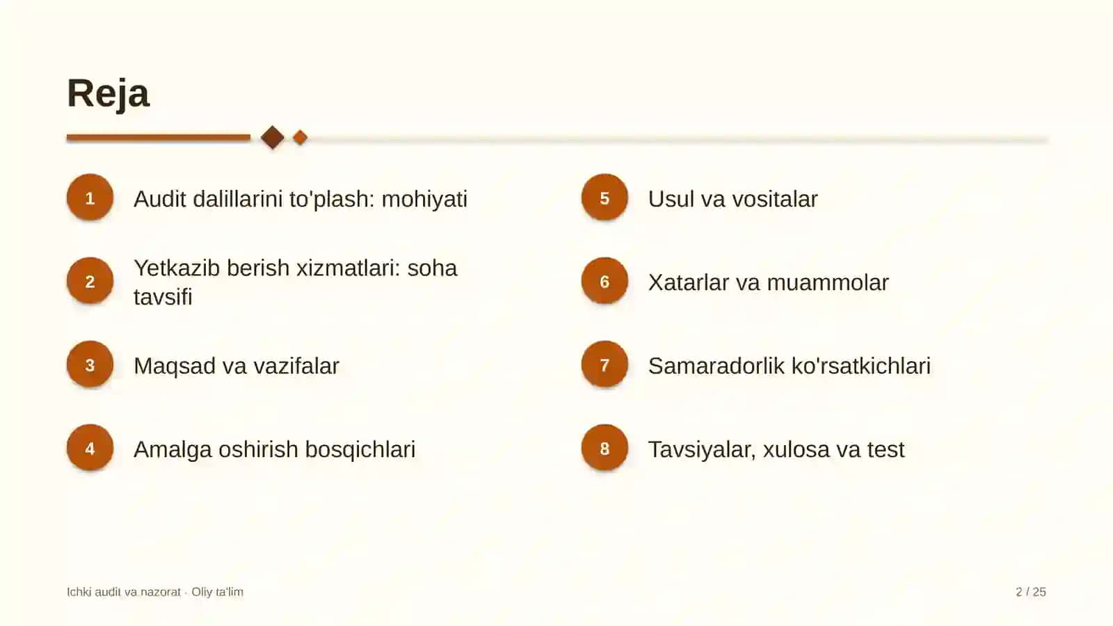 yetkazib berish xizmatlarida audit dalillarini to'plash 3722 2