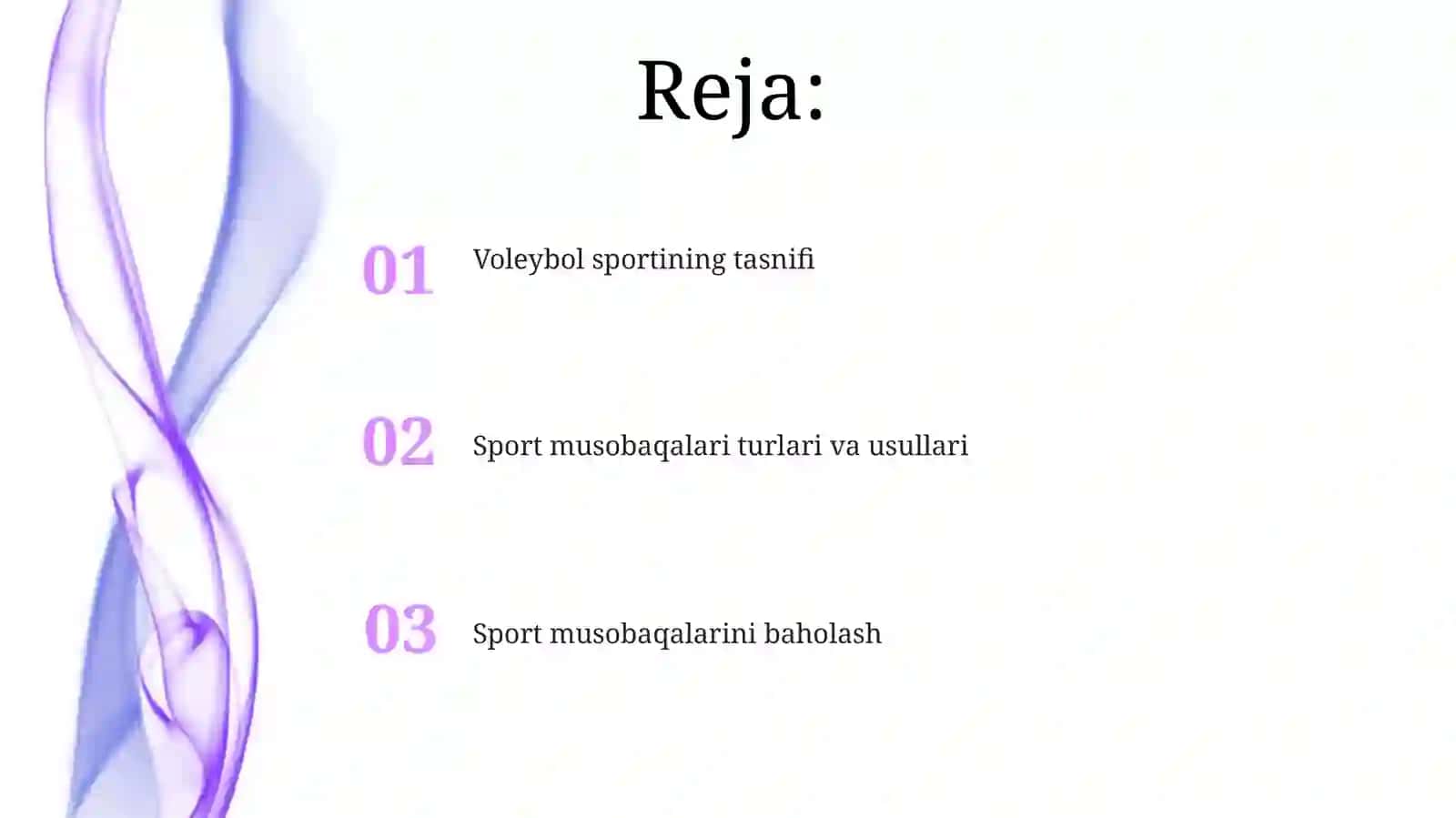 Valiboʻl sport turining tasniflanishi 2