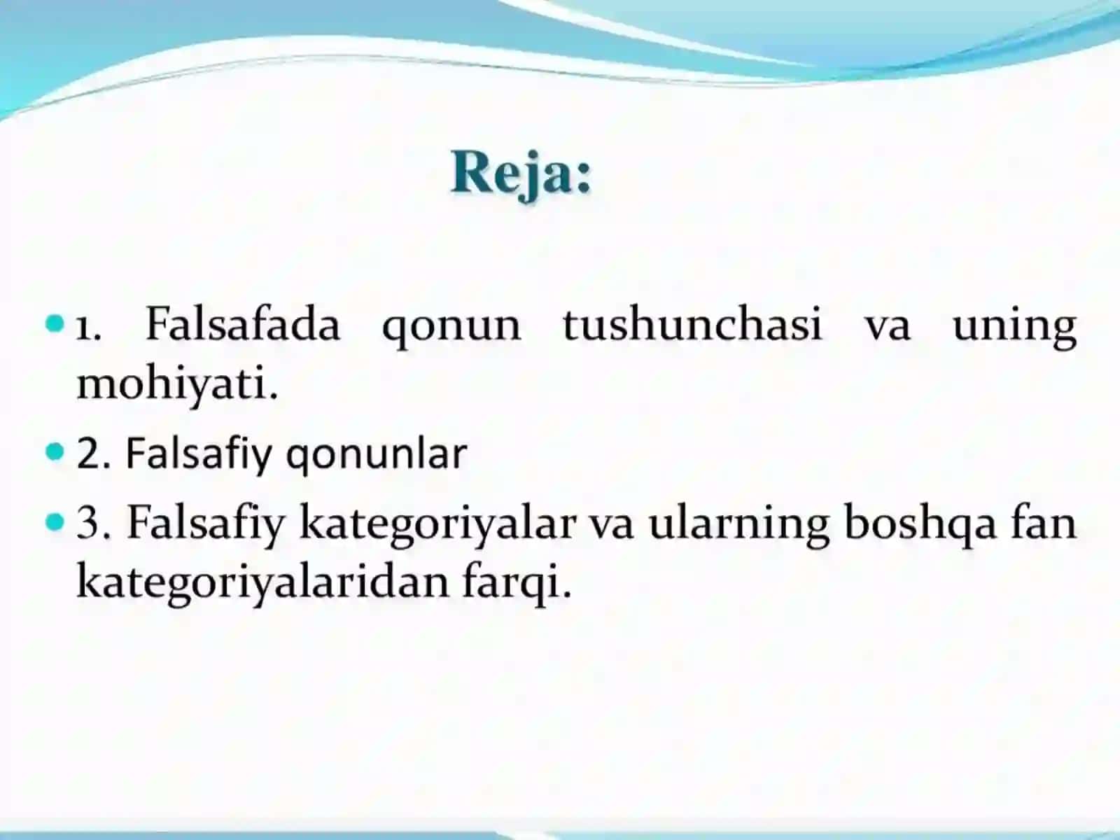 Falsafada qonun va qonuniyatlar 2