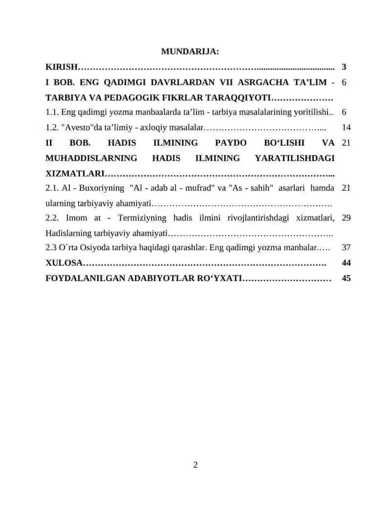 Eng qadimgi yozma manbalarda ta’lim - tarbiya masalalari 2