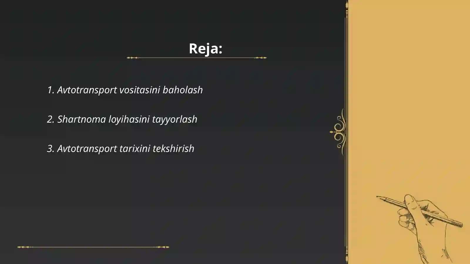 Avtotransport vositasi oldi-sotdi shartnomasi 2
