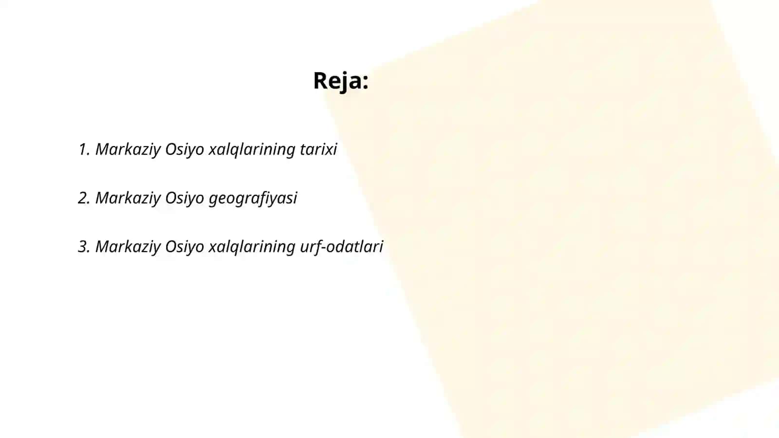Markaziy Osiyo xalqlarining tarixi 2