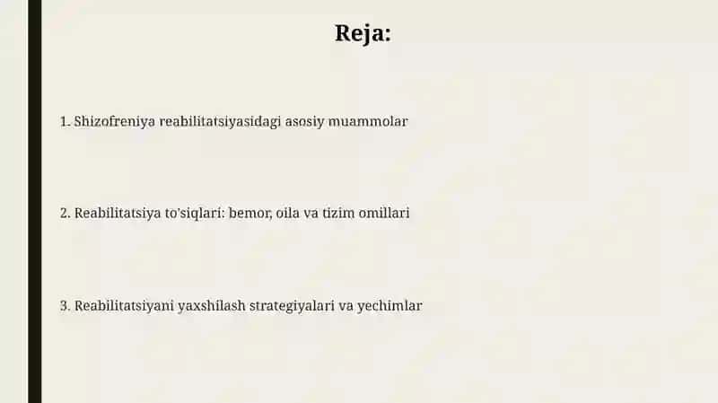 Shizofreniyareabilitatsiyamuammolari 2