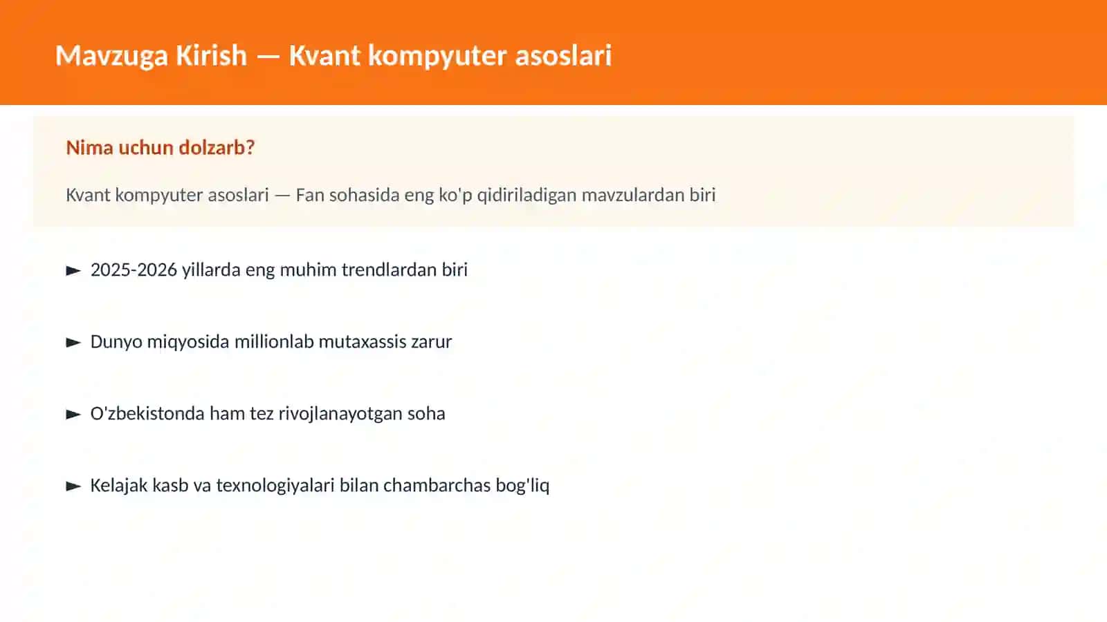 Kvant kompyuter asoslari 2