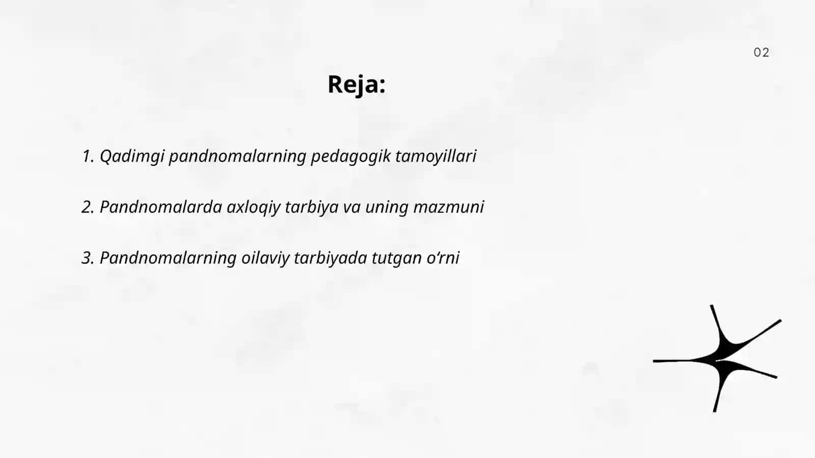 Qadimgi pandnomalarning pedagogik tamoyillari 2