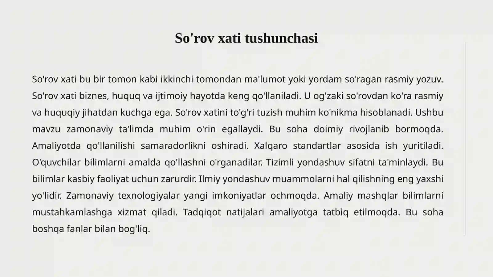 So'rov xati 2