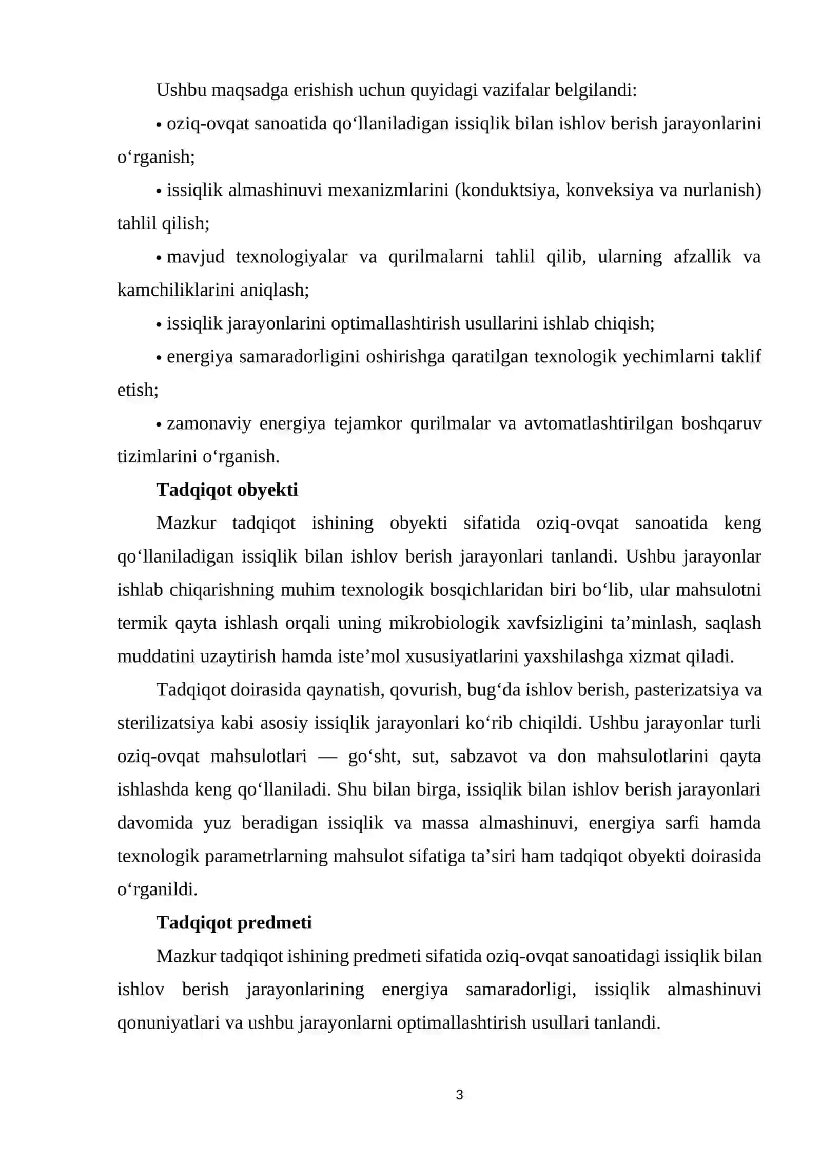 Oziq-ovqat sanoatida issiqlik bilan ishlov berish jarayonlarini optimallashtirish 3