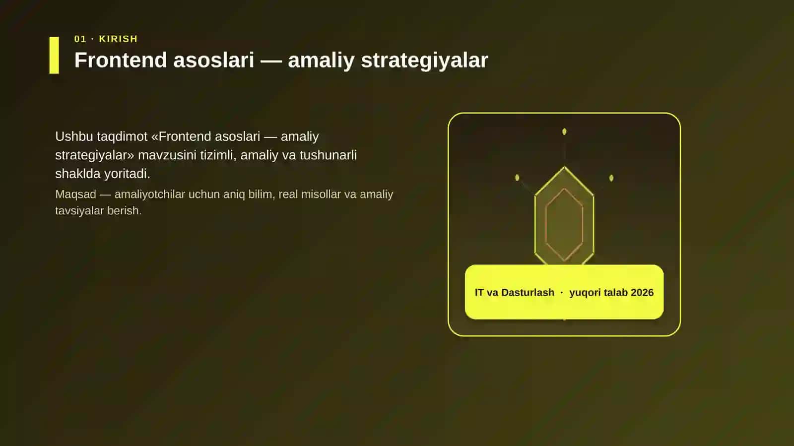 Frontend asoslari — amaliy strategiyalar 3