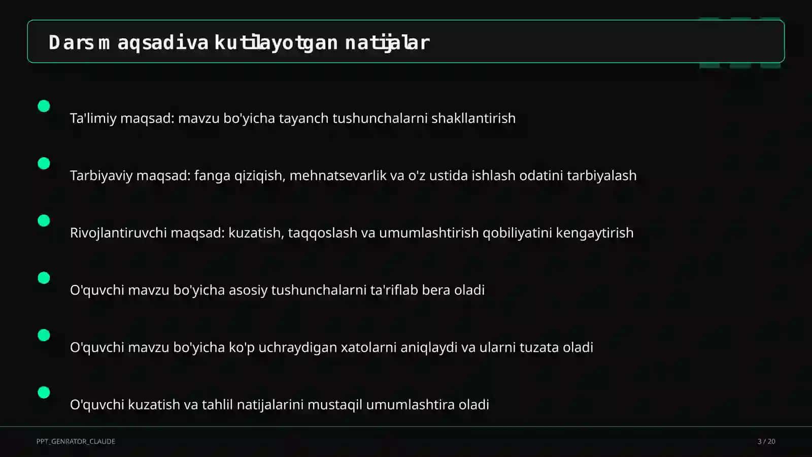 Koordinatalar metodi: to'g'ri chiziq va aylana tenglamalari (9-sinf) 3