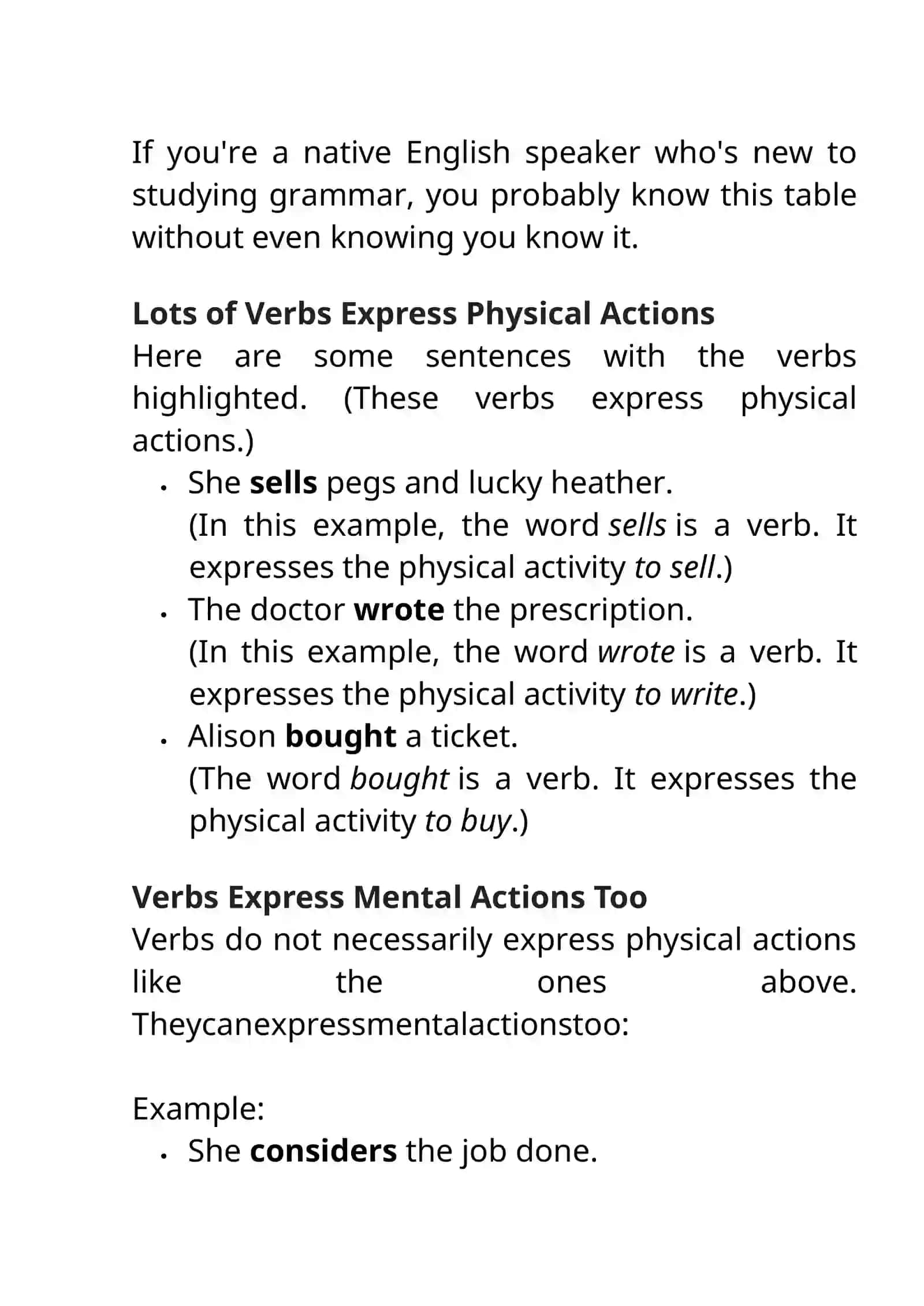 What Are Verbs? 3