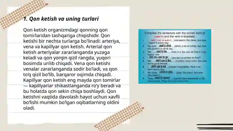 Qon ketish va uni to'xtatish,qon va uning o'rnini bosuvchi eritmalarni quyish 3
