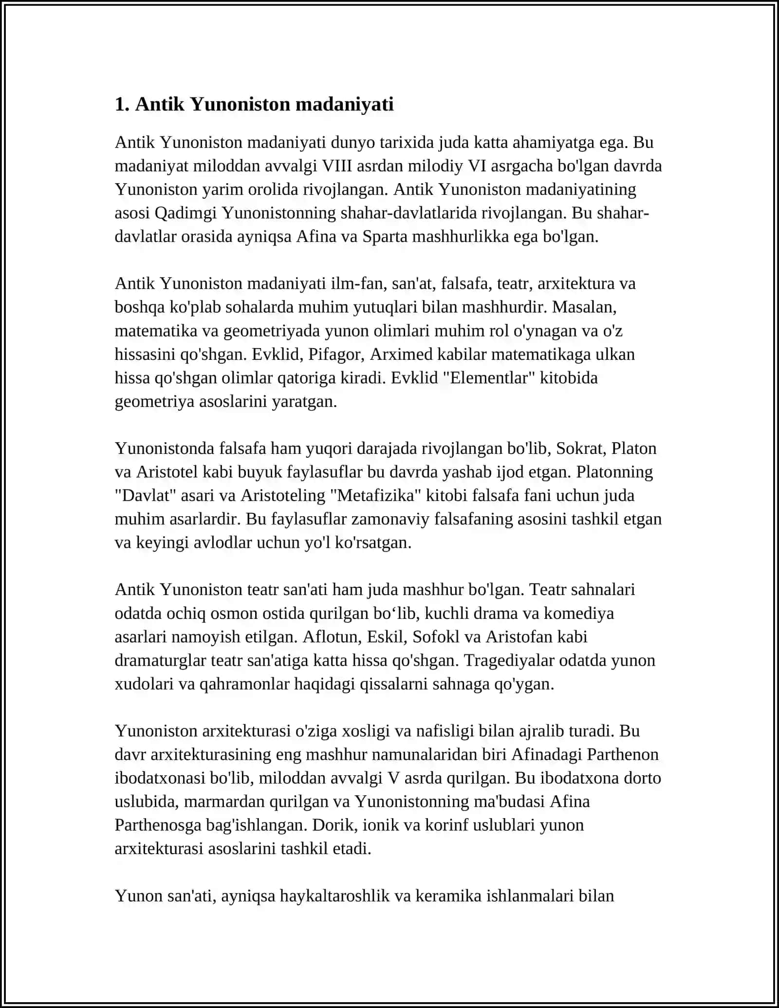 ANTİK YUNONİSTON MADANİYATI 3