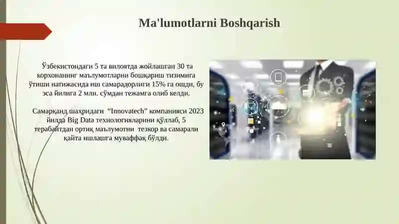 Ixtisoslashgan tizimlar 3