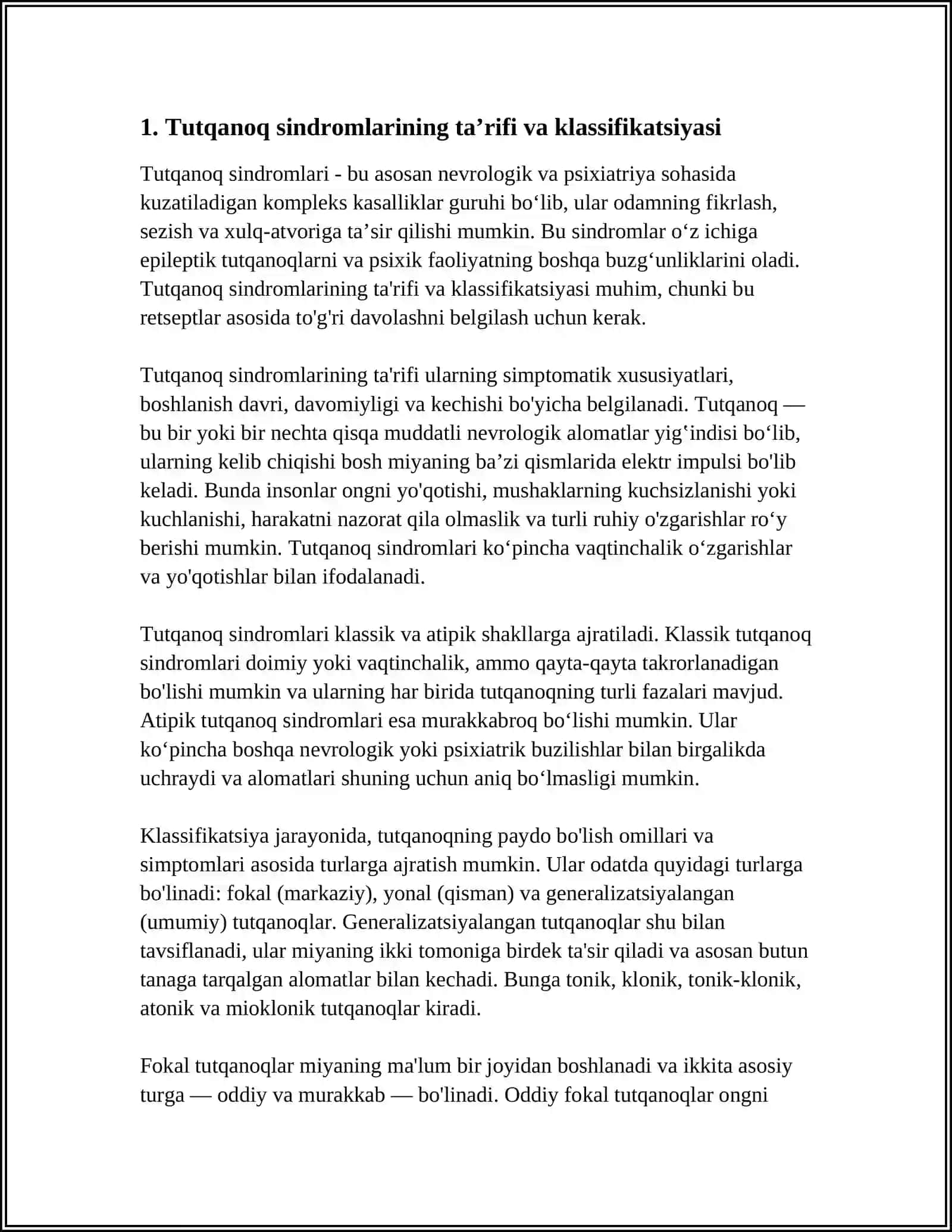 TUTQANOQ SINDROMLARI INVOLYUSION PISIXOZLAR 3